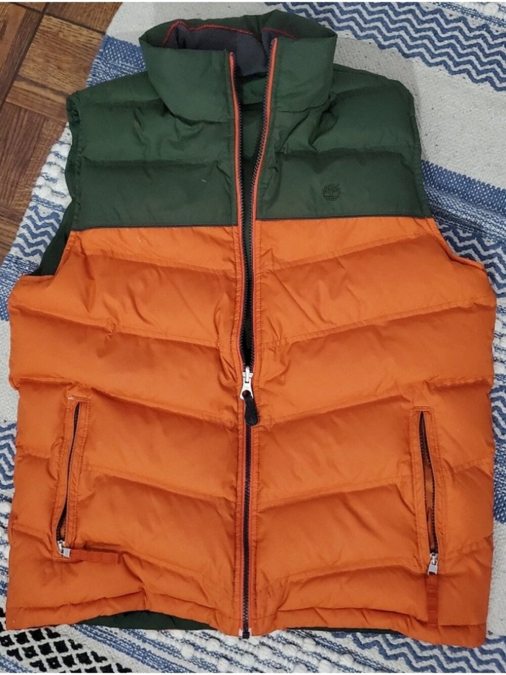 TIMBERLAND Reversible Puffer Color Block Utility Retreat Vest